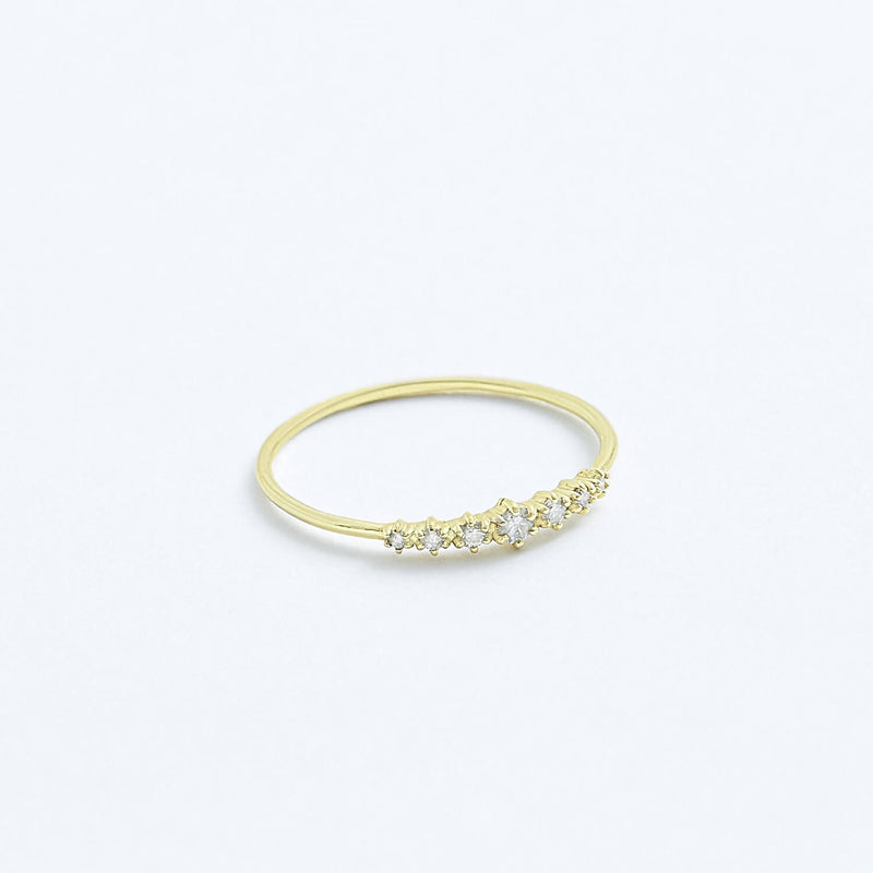 Stephanie Grace Jewellery- diamond band ring- solid 14k gold