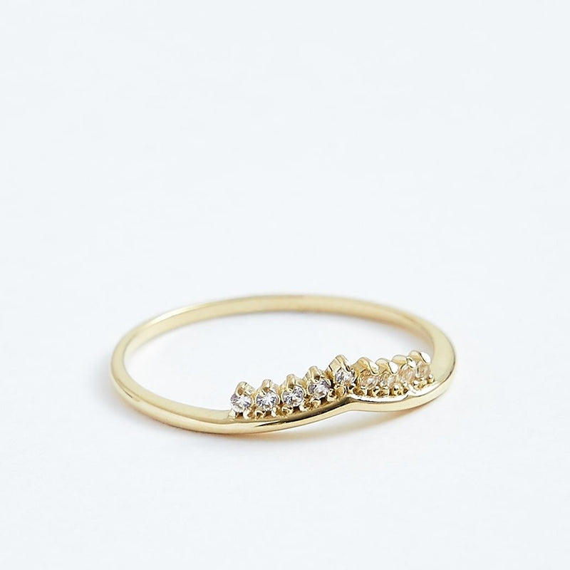 Princess Ring - Solid 14k Gold - Stephanie Grace Jewellery