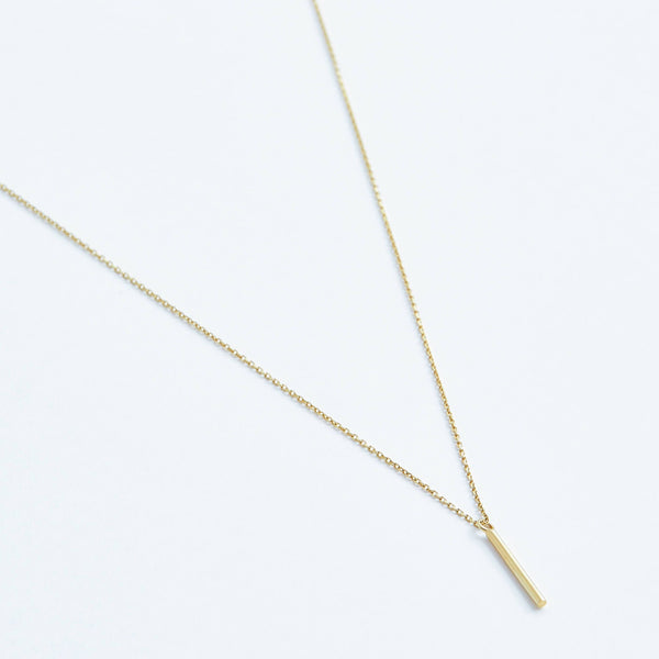 Bar Necklace in Solid 14k Gold | Stephanie Grace Jewellery