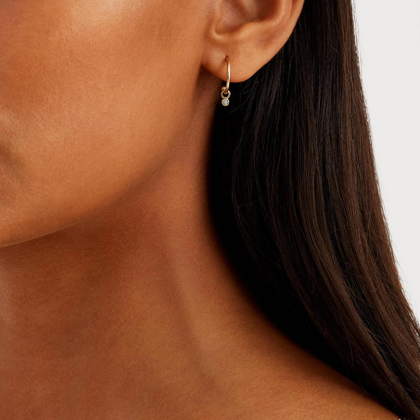 Topaz Hoops - Solid 14k Gold - Stephanie Grace Jewellery