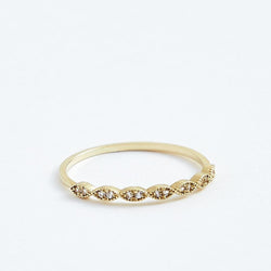 Eyelet Ring - Solid 14k Gold - Stephanie Grace Jewellery