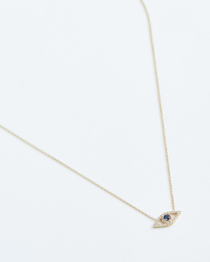 Protecting Eye Necklace - Solid 14k Gold - Stephanie Grace Jewellery