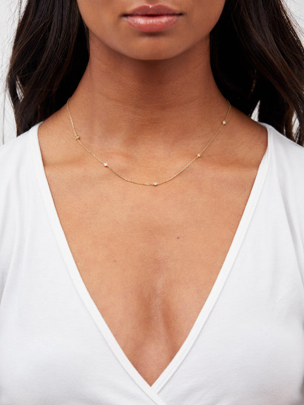 Dreamer Necklace - Solid 14k Gold - Stephanie Grace Jewellery
