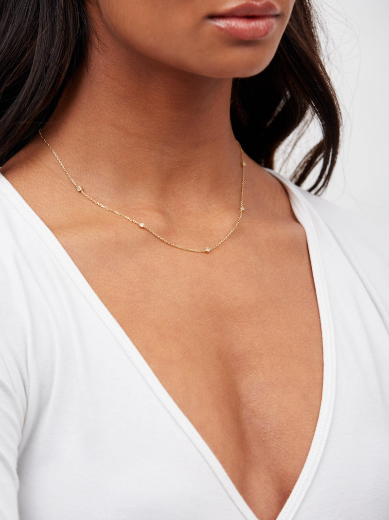 Dreamer Necklace - Solid 14k Gold - Stephanie Grace Jewellery