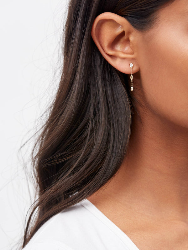 Stephanie Grace Jewellery- topaz teardrop earrings- solid 14k gold