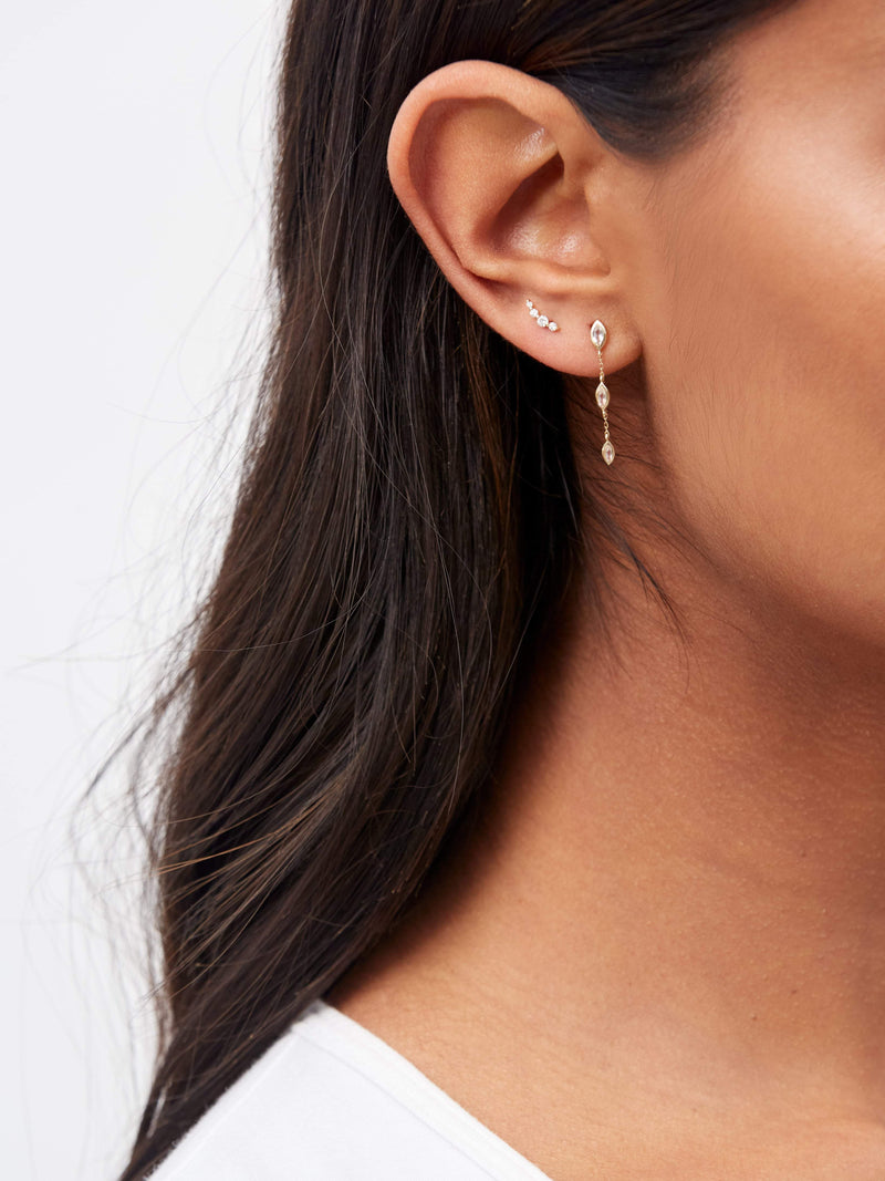 Stephanie Grace Jewellery- topaz teardrop earrings- solid 14k gold