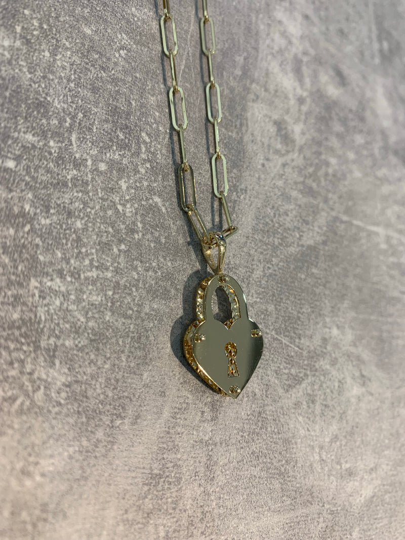 Heart Padlock Necklace